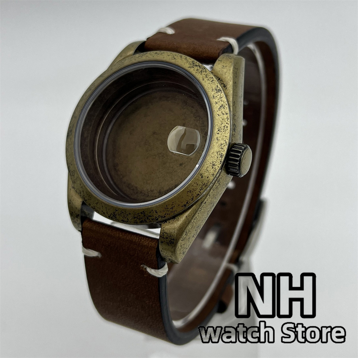 Seiko Watch 5 Sports - Caja de reloj cepillada de bronce