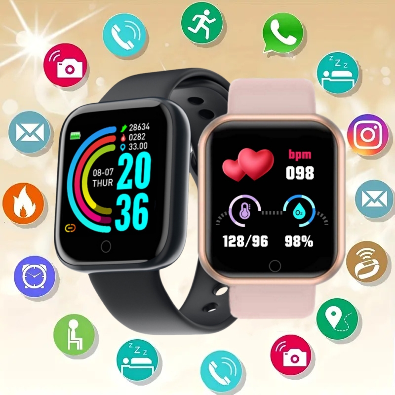 Smartwatch Watches For Mens - Reloj inteligente Y68 D20 para hombres,