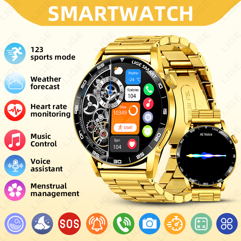 Smartwatch Luxury Watches For Women - Reloj inteligente LIGE de lujo para