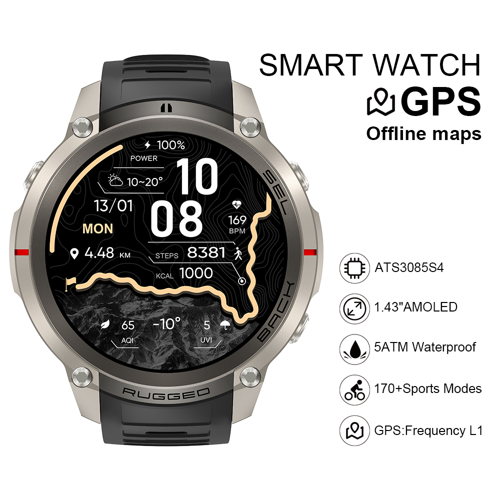 Watch Smartwatch - Reloj Inteligente DM59 2026 con Mapa