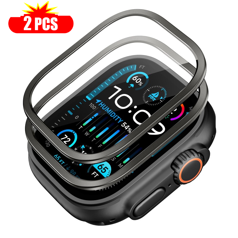 Smartwatch Watches For Mens - 2 uds vidrio templado para Apple