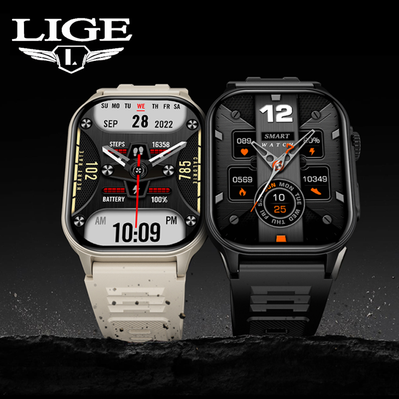 Smartwatch Latest Watches For Men - Reloj inteligente LIGE para hombre, resistente