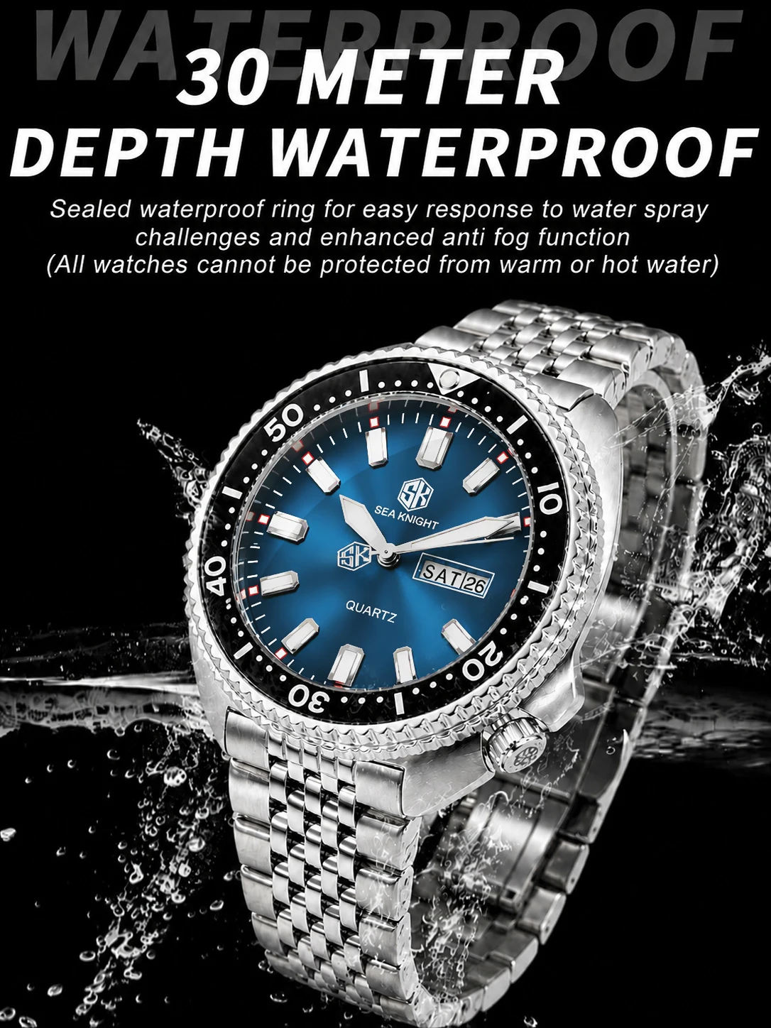 SEA KNIGHT Nuevo Reloj de Cuar - Smartwatch Casual Watches For Men reseña y precio