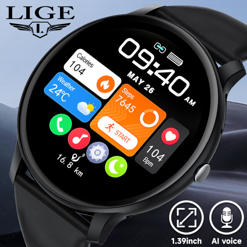 Reloj inteligente LIGE con lla - Smartwatch Latest Watches For Men reseña y precio