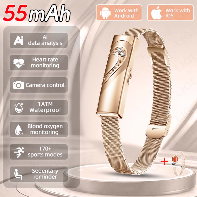 Pulsera inteligente LIGE con m - Couple Watches Smartwatch reseña y precio