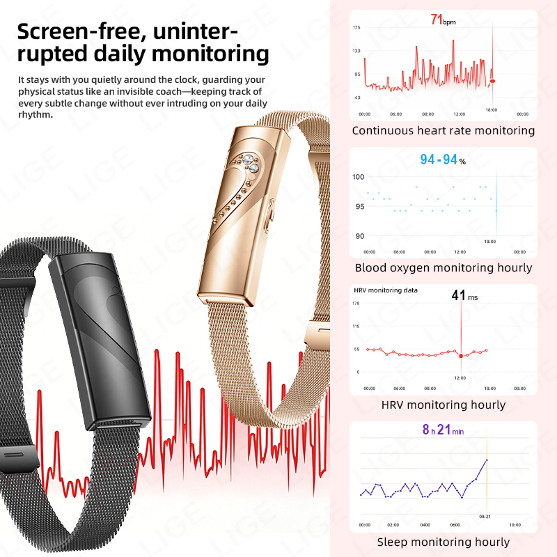 Pulsera inteligente LIGE con m - Couple Watches Smartwatch reseña y precio