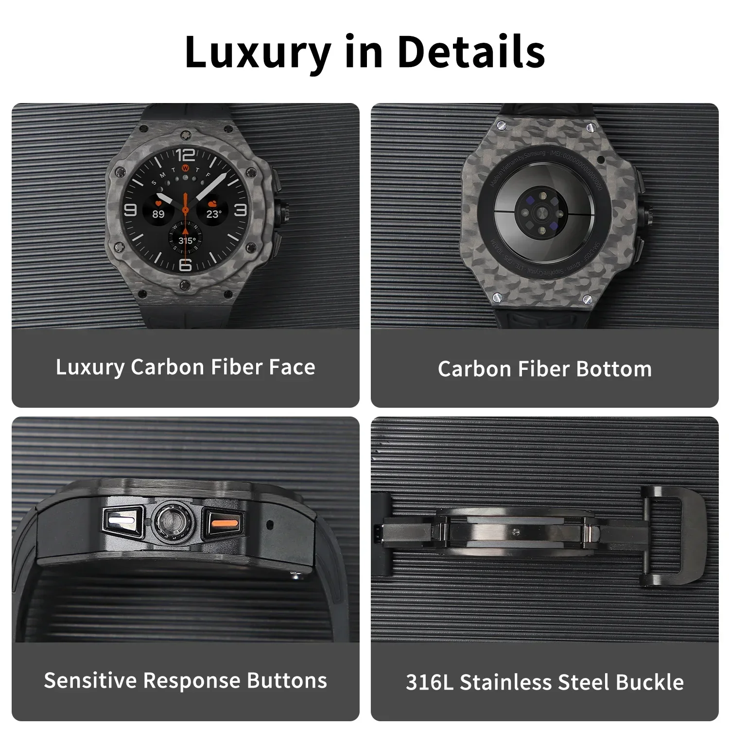Kit de modificación de lujo pa - Smartwatch Luxury Watches reseña y precio