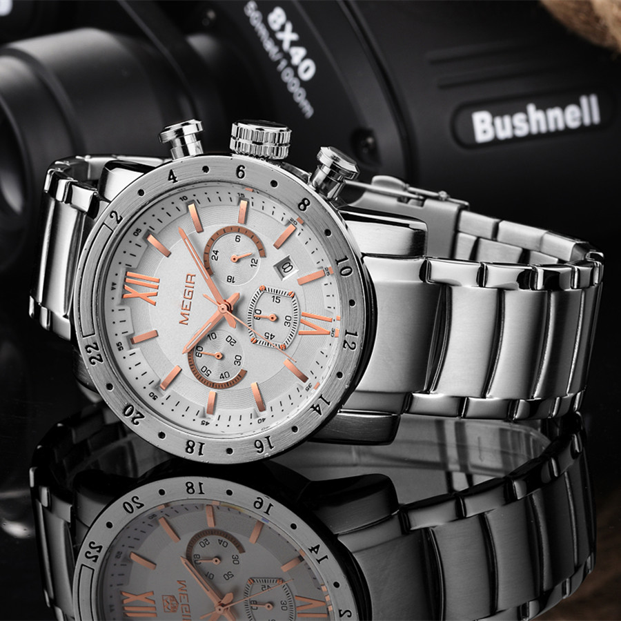 Relojes MEGIR informales de ac - Smartwatch Watches For Men Digital reseña y precio