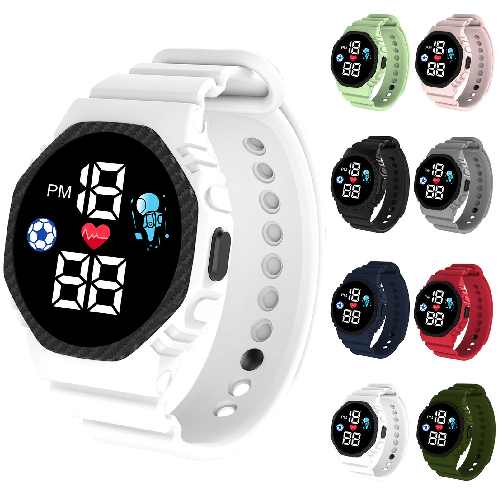 Reloj inteligente multicolor p - Smartwatch Digital Watches For Boys reseña y precio