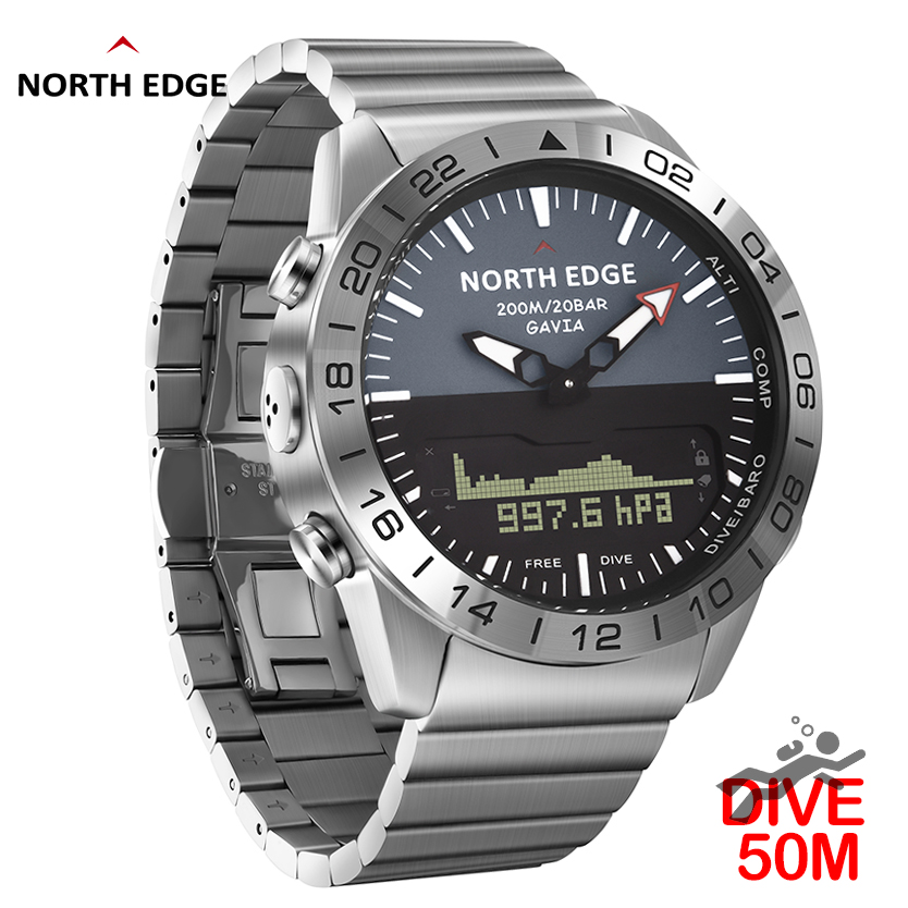 Reloj de buceo NORTH EDGE para - Smartwatch Watches For Mens reseña y precio