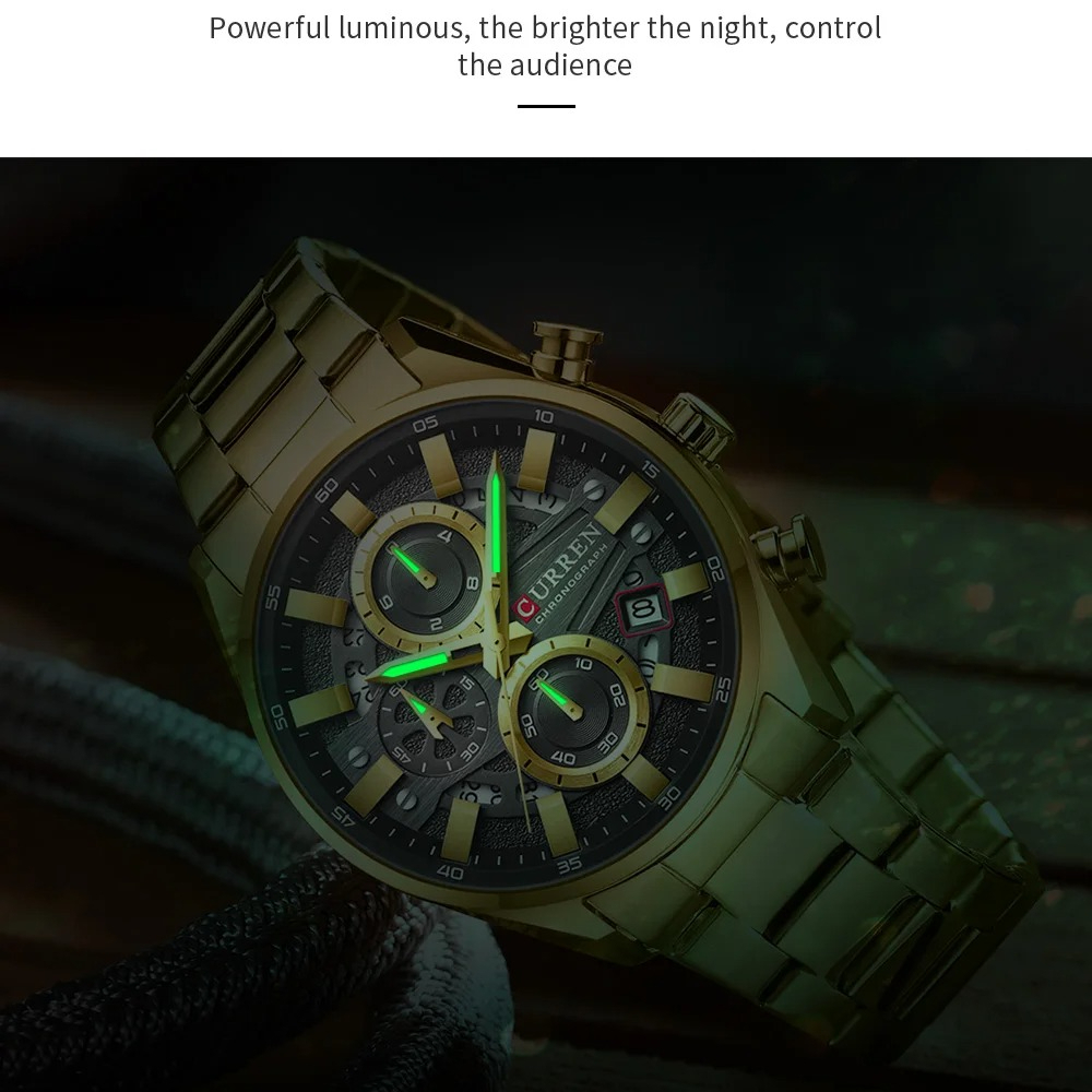 Reloj CURREN 8495 para hombre, - Smartwatch Casual Watches For Men reseña y precio