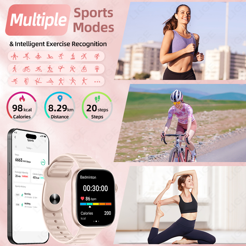 Reloj Inteligente LIGE 2026, M - Couple Watches Smartwatch reseña y precio