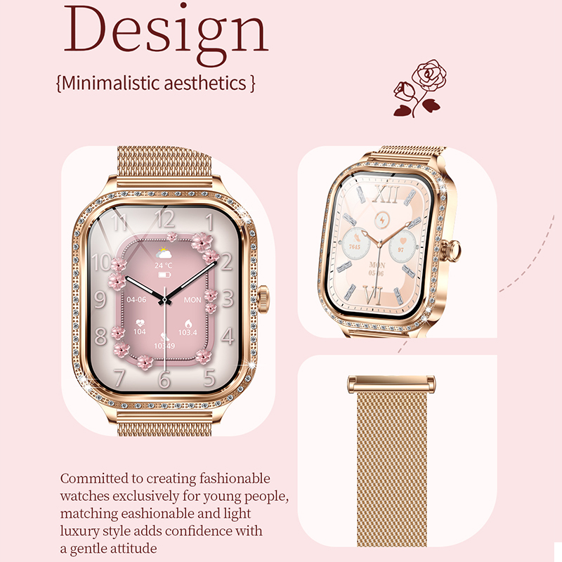 Nuevo reloj inteligente para m - Smartwatch Ladies Watches For Women reseña y precio