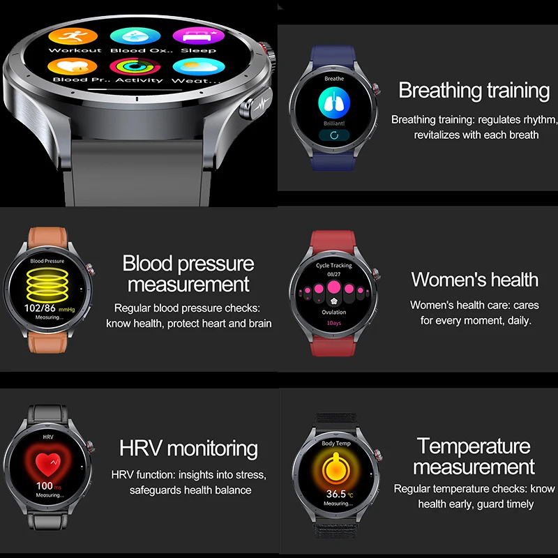 Reloj Inteligente 2025 con Det - Smartwatch Health Watches reseña y precio