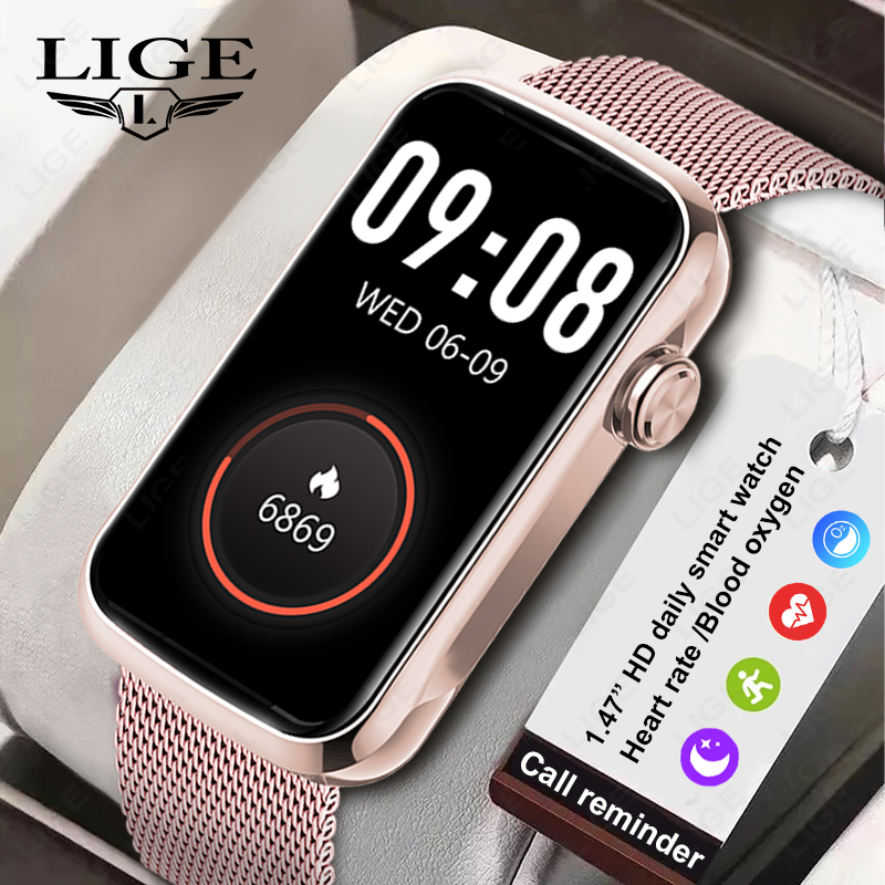 Reloj inteligente LIGE de 1,47 - Smartwatch Ladies Watches For Women reseña y precio