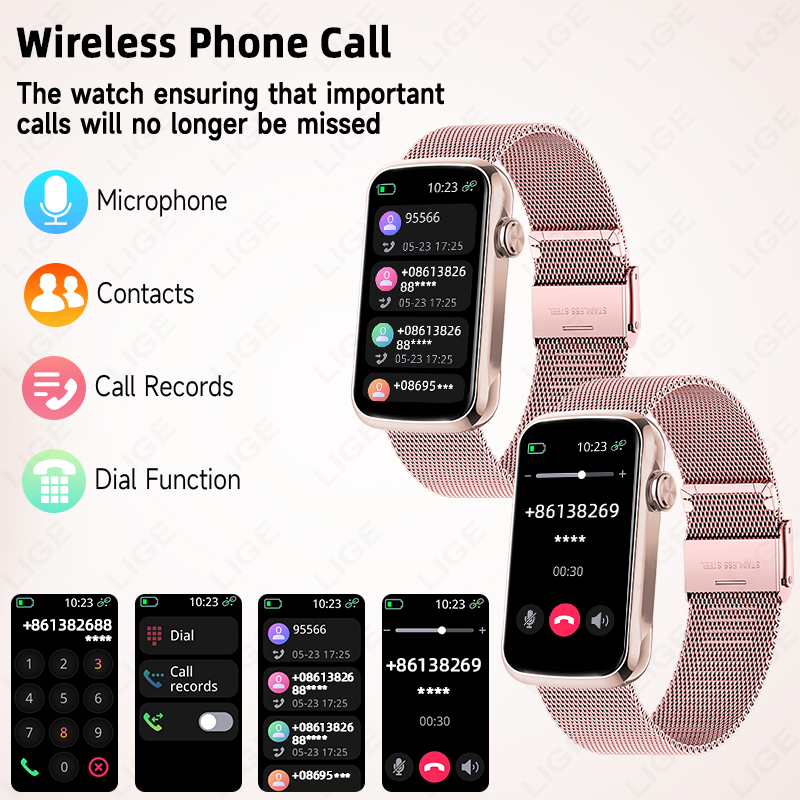 Reloj inteligente LIGE de 1,47 - Smartwatch Ladies Watches For Women reseña y precio