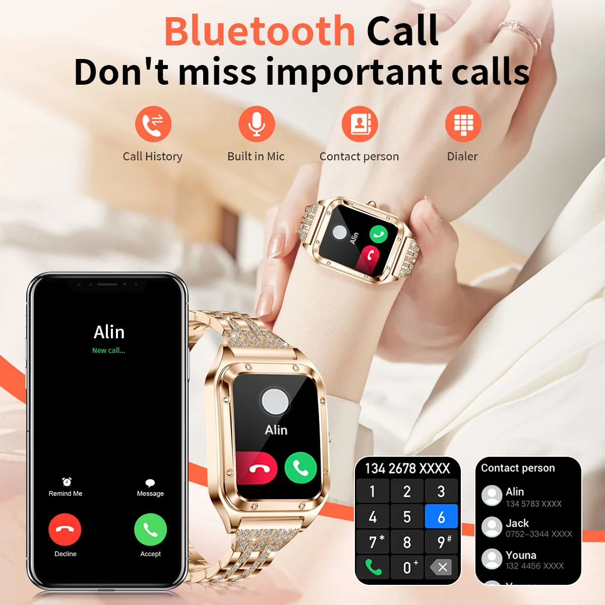 Reloj inteligente de lujo para - Smartwatch Luxury Watches For Women reseña y precio