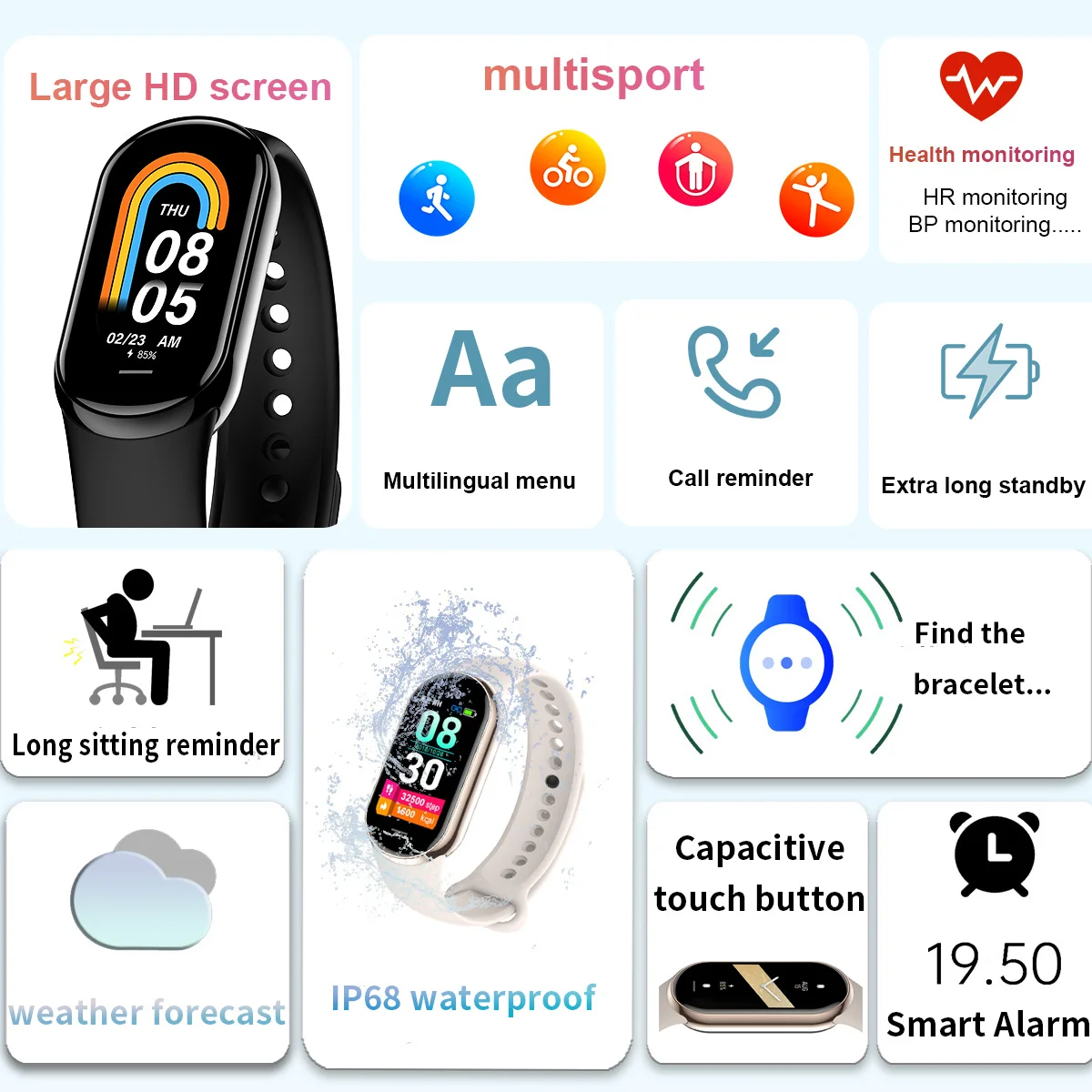 Nuevo Original pequeño M8 band - Smartwatch New Watches For Women reseña y precio