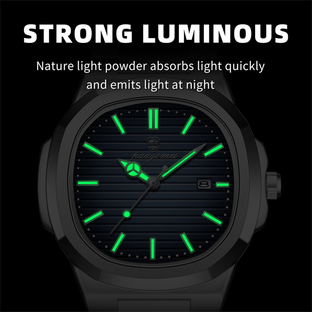 Reloj cuadrado PAAZOMU para ho - Smartwatch Luxury Watches reseña y precio