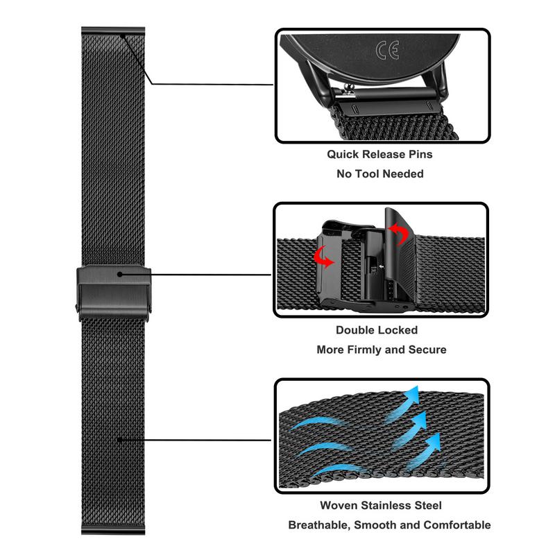 Correa de acero inoxidable de  - Fossil Watches Smartwatch Hybrid reseña y precio