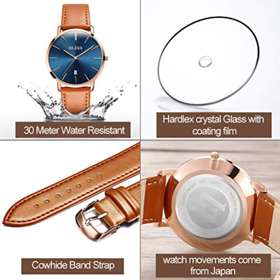 Relojes de Cuero para Hombre O - Smartwatch Watches For Men Digital reseña y precio