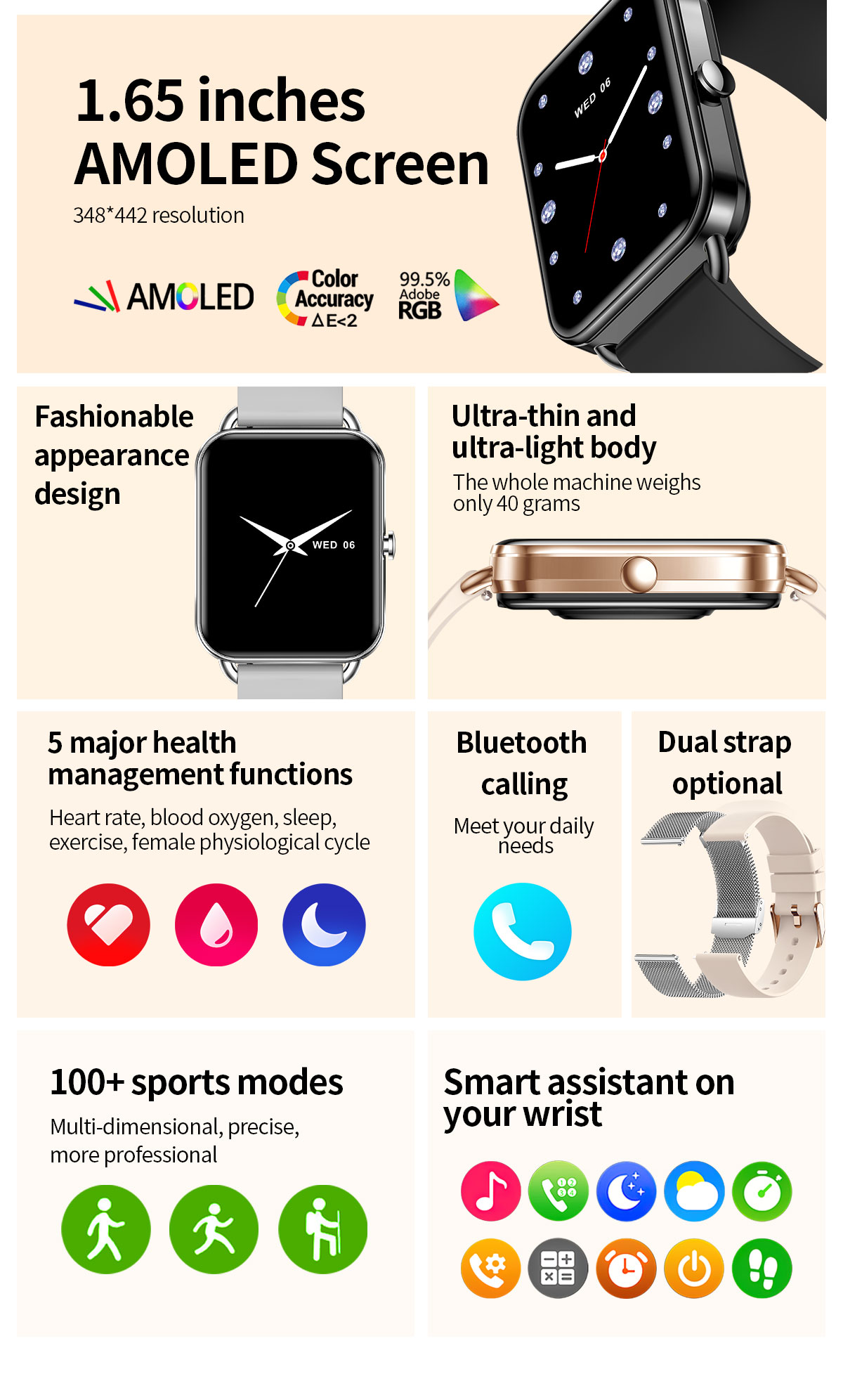 Reloj inteligente 2024 para te - Smartwatch New Watches For Women reseña y precio