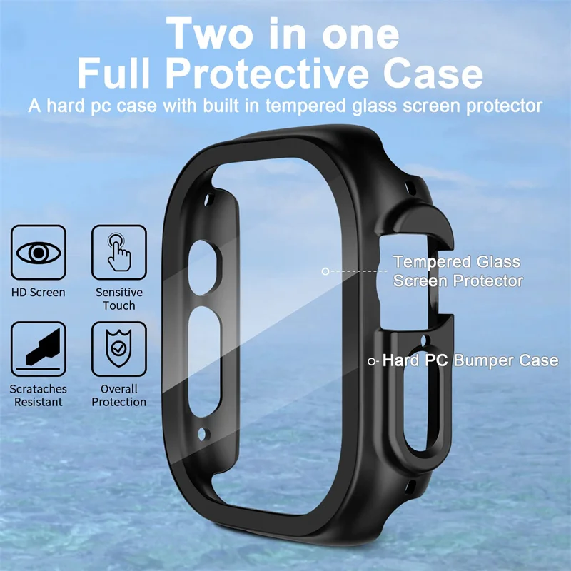 Vidrio + funda para Apple Watc - Smartwatch Luxury Watches reseña y precio